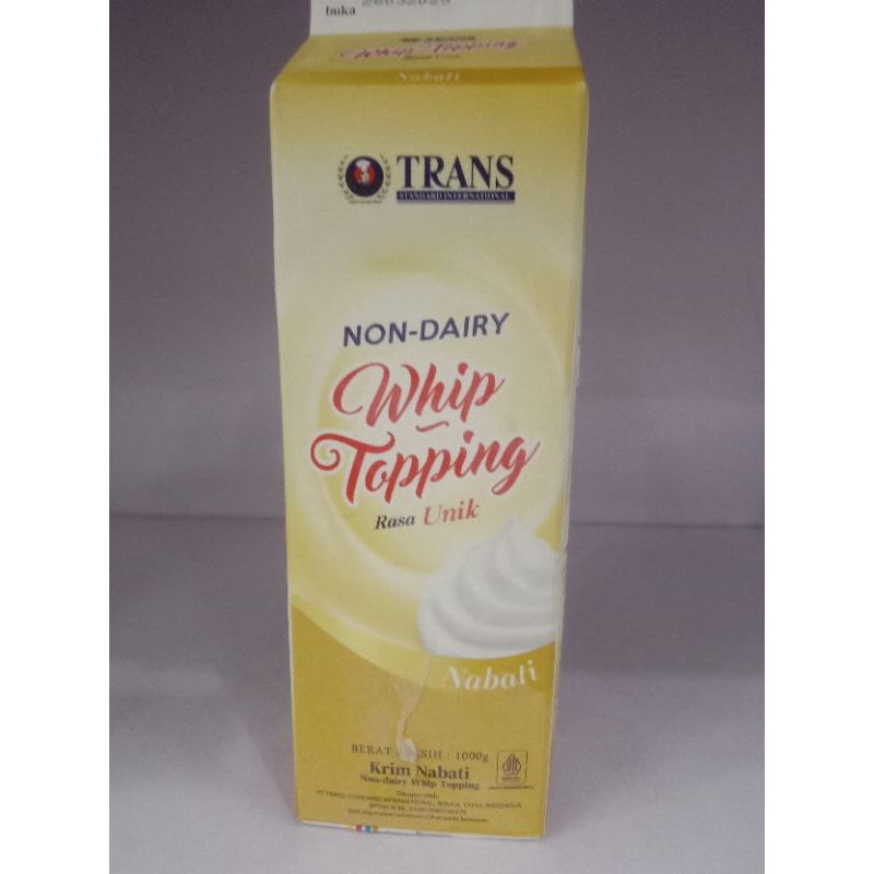 

Trans Whipping Cream Gold 1000gr ( Hanya Kiriman Instan)