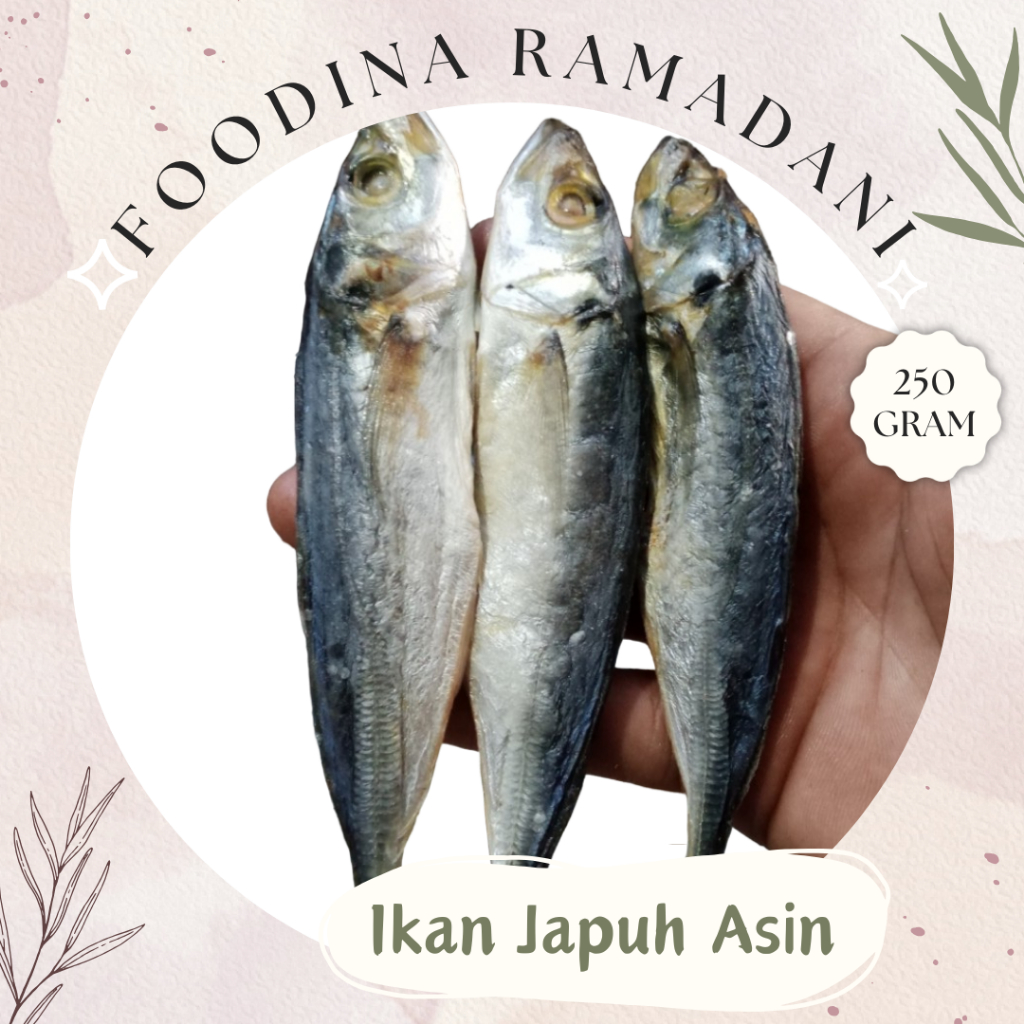 

IKAN JAPUH Peda Layang Ikan Asin - Salted Fish Fresh [ Berat 250gr ] Harga Per BKS