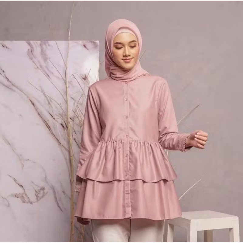 New Delisha Blouse Teras Baju Kita Preloved Good Confition Murah