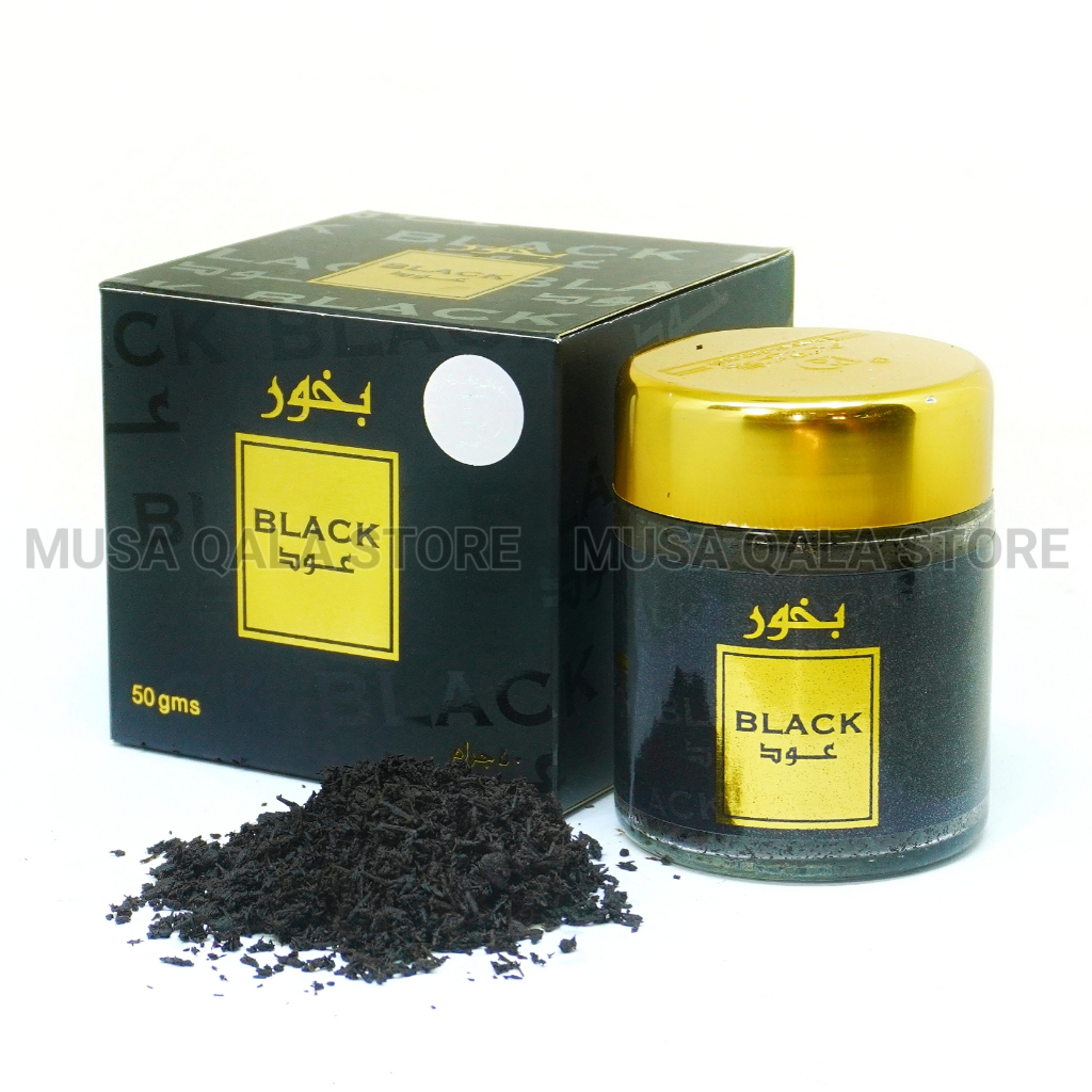 Buhur Black Oud 50gr Banafa For Oud Bukhur Gaharu Hitam Impor Dupa Menyan Arab
