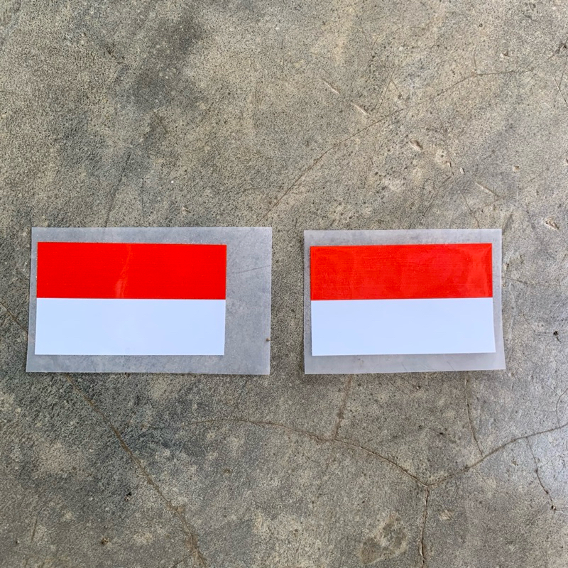 

Stiker sablon setrika dtf bendera indonesia mereh putih
