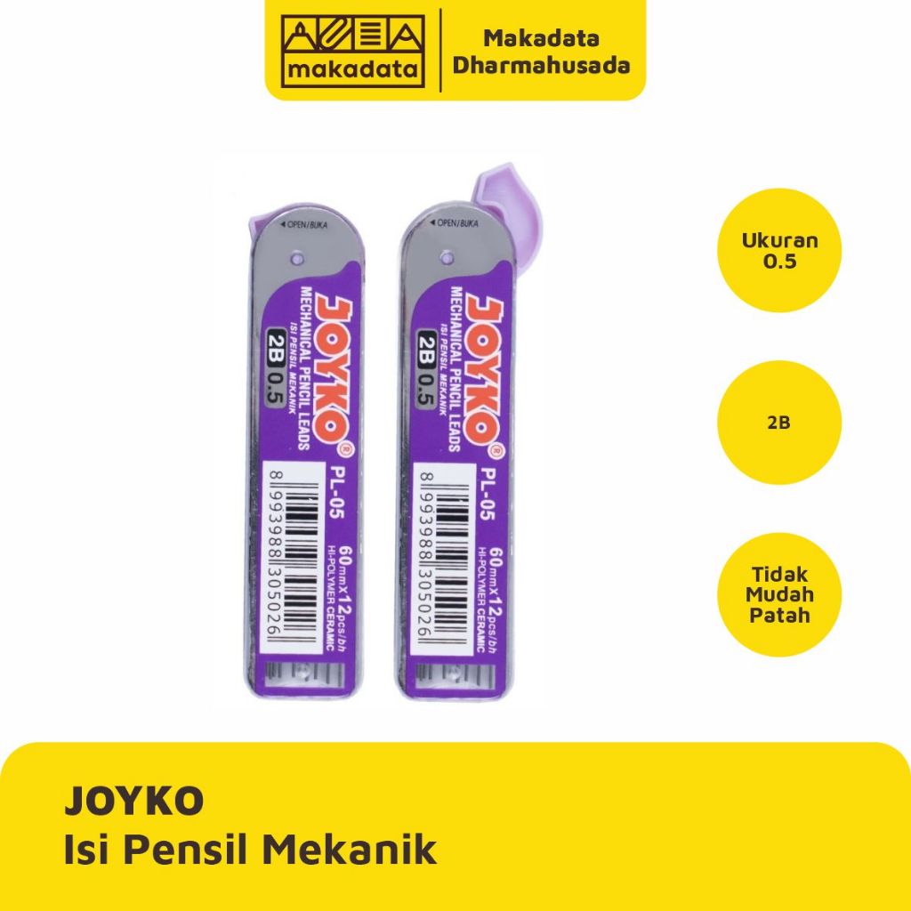 

REFILL | ISI PENSIL MEKANIK JOYKO 2B PL-05 (1 PCS)