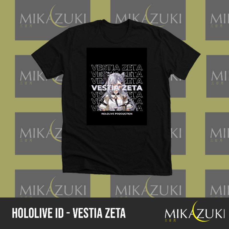 Mikazuki T-Shirt Kaos VTuber Vestia Zeta [Hololive ID]