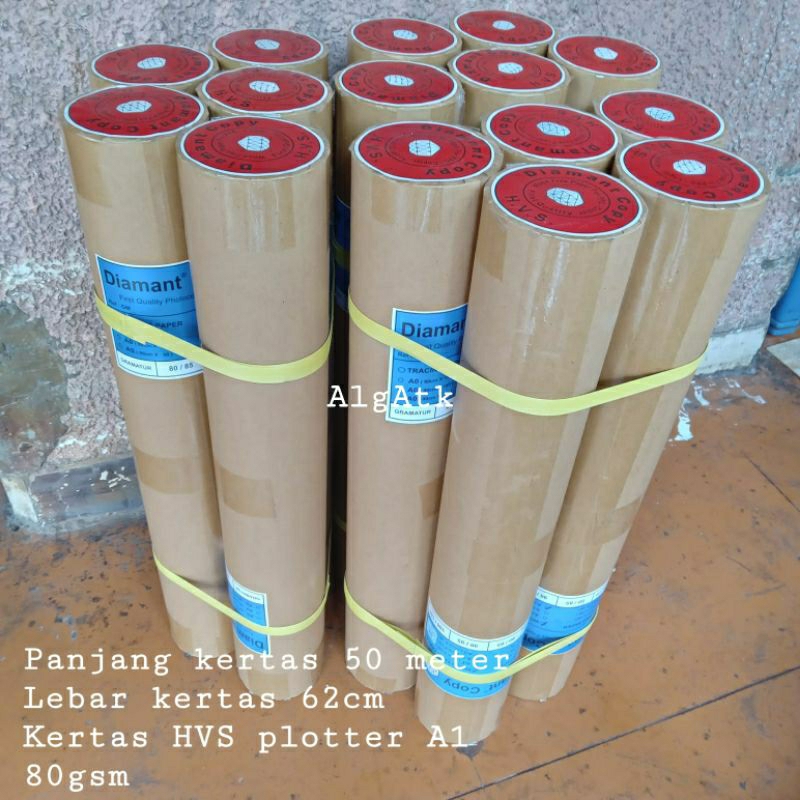 

Diamant Copy. Kertas HVS Plotter A1 80 gram(62cm x 50 meter)