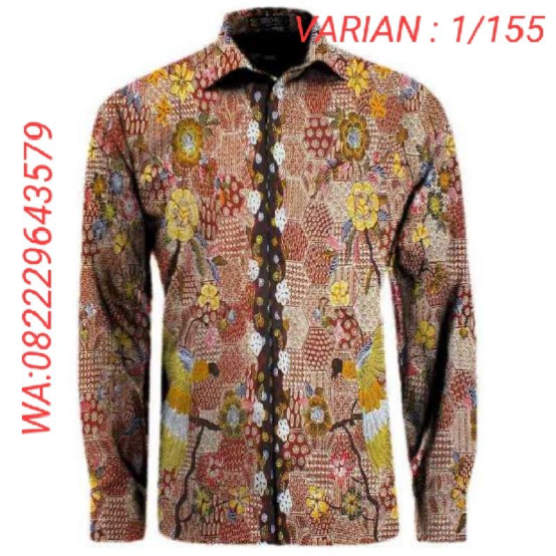 JUAL BATIK MADURA HEM LENGAN PANJANG ORIGINAL
