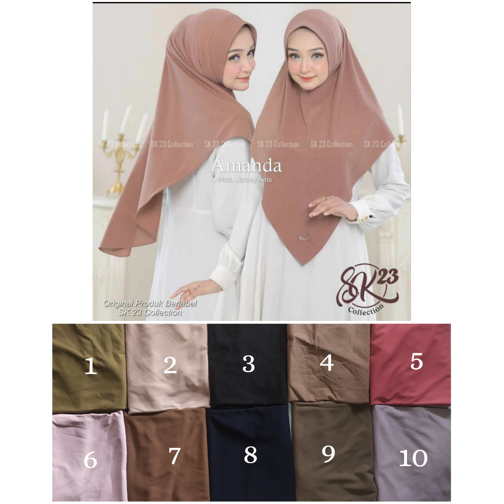 JILBAB INSTAN SK AMANDA SK 23 HIJAB COLLECTION