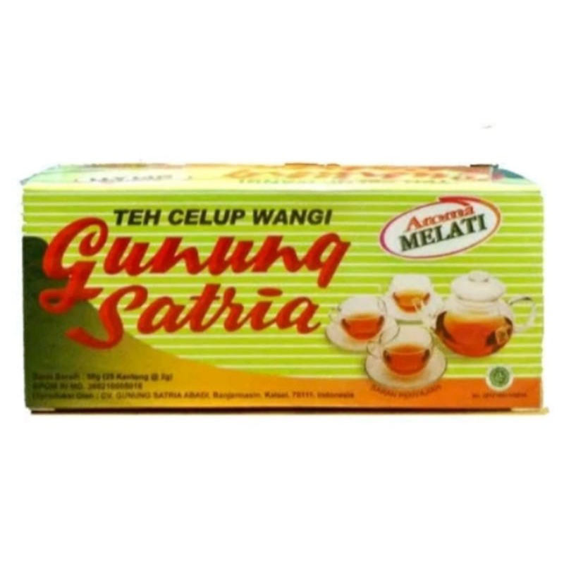 

TEH CELUP WANGI GUNUNG SATRIA AROMA MELATI 25 SACHET