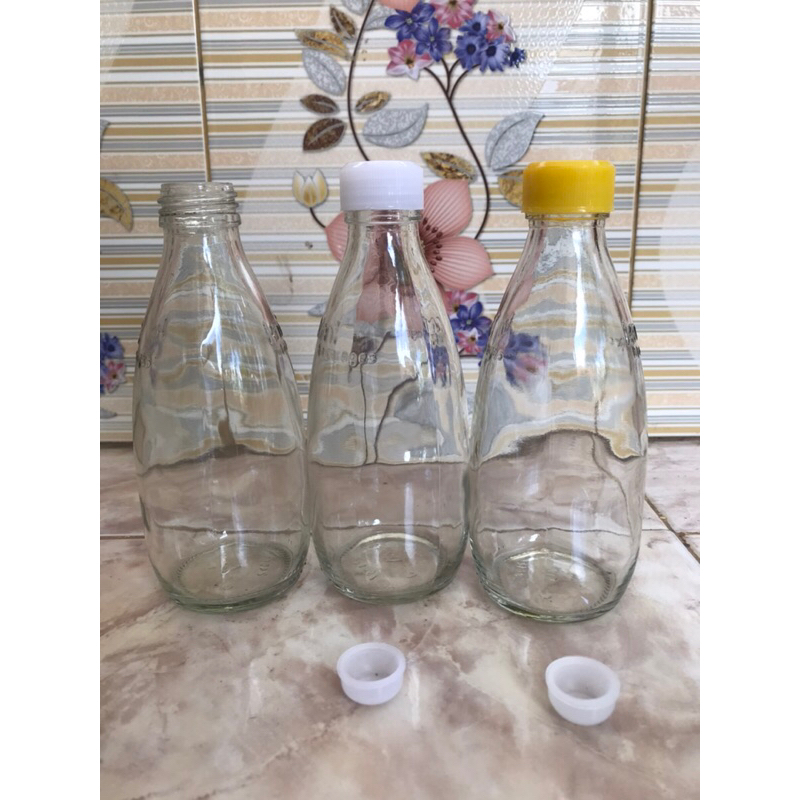 botol kaca cantik 250 ml/ /terlaris