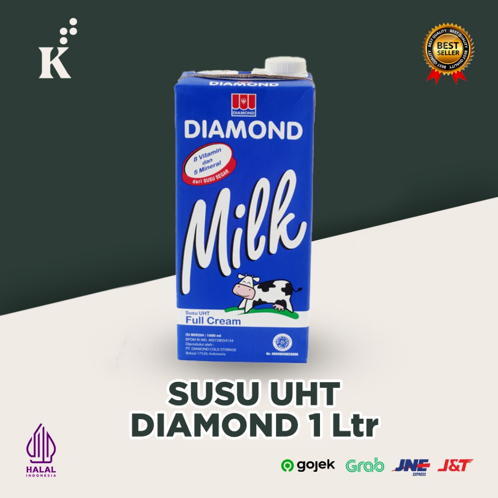 

Susu Diamond Milk UHT Full Cream 1 Liter