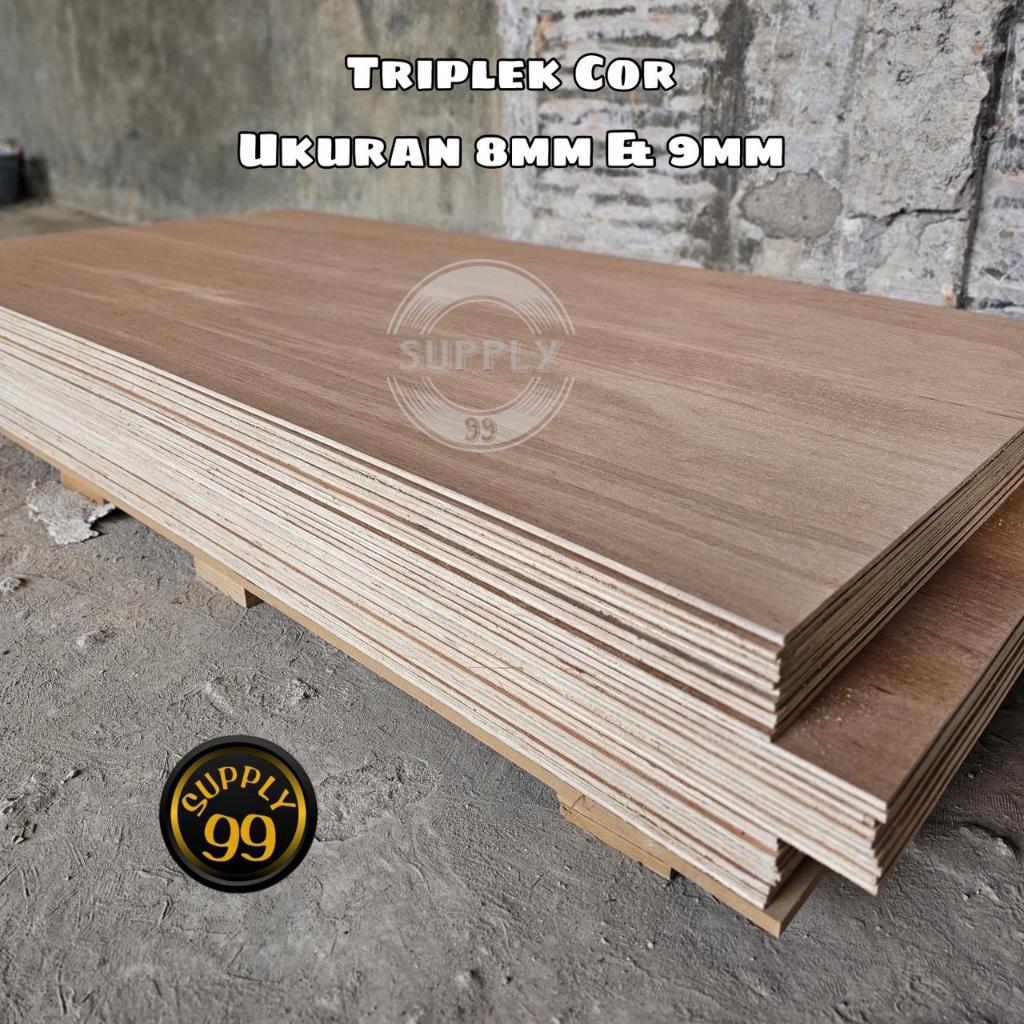 Triplek Meranti Kayu Meranti Triplek cor uk 120x240 tebal 8mm 9mm 12mm 15mm 18mm