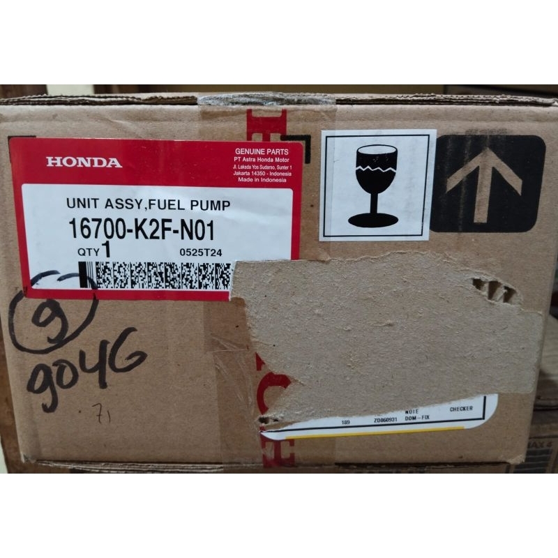 Full Pump Scoopy 2021 Pelek 12 16700-K2F-N01 Original AHM