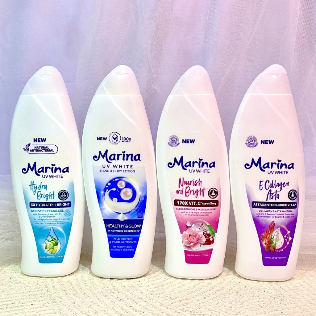 Marina Body Lotion UV White 460ml (BESAR)
