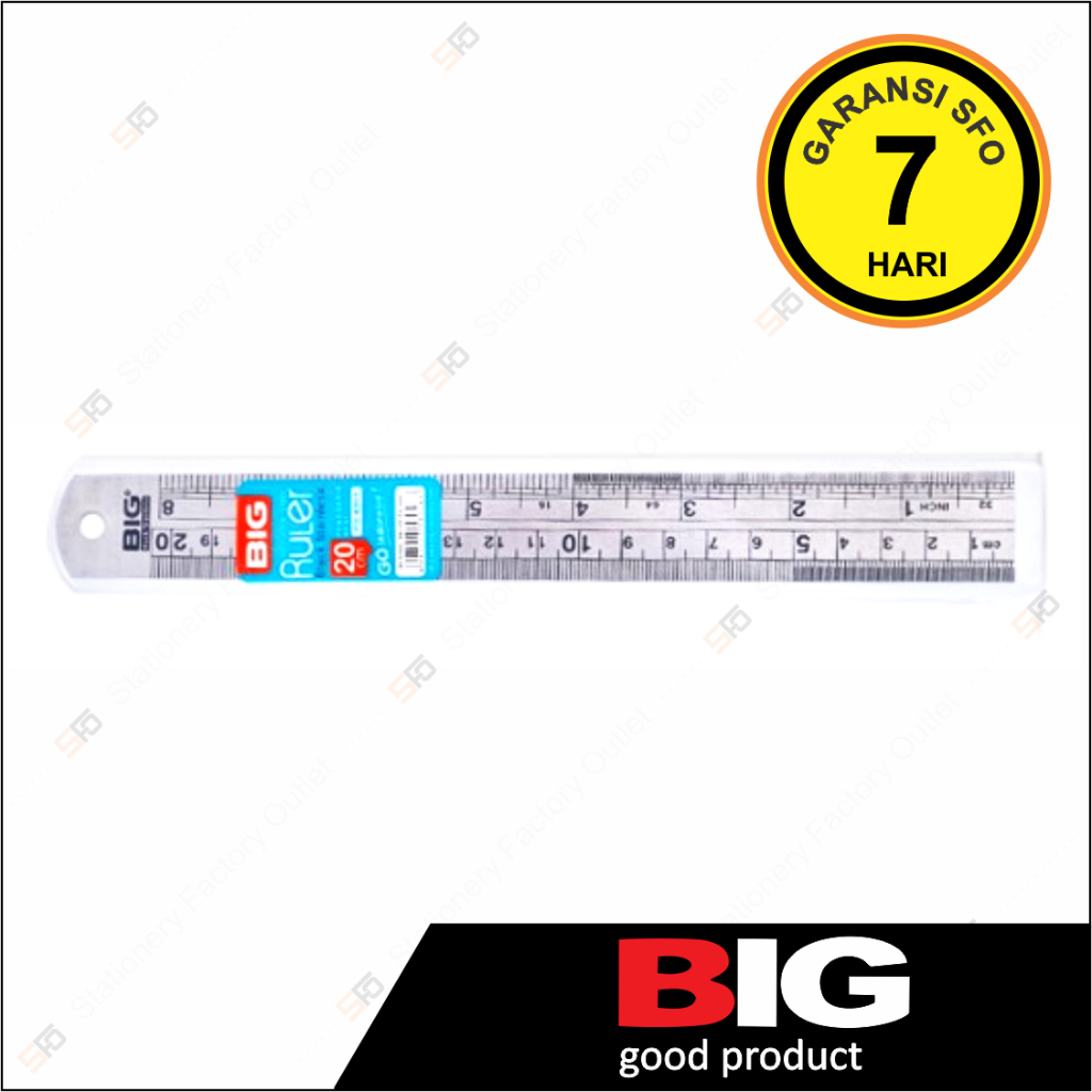 

Penggaris Besi Big 20 cm - 6201 - SFO Semarang Official