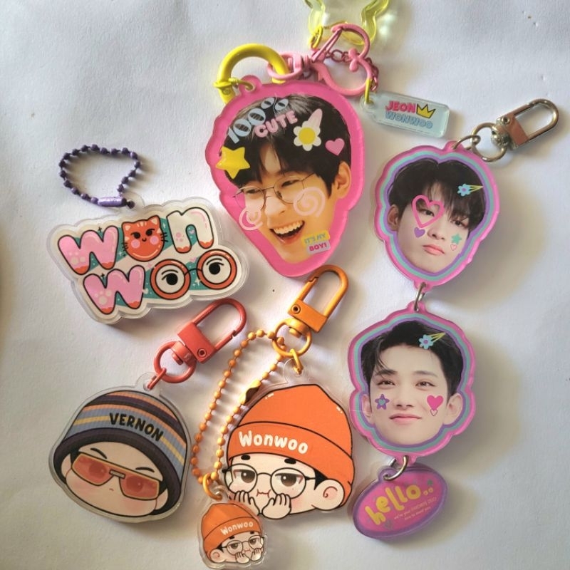 [PRELOVED] Keychain Wonwoo Vernon Seventeen