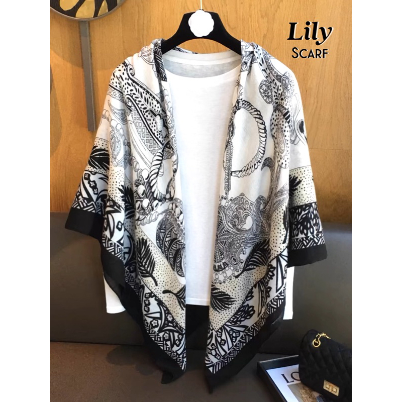 Hijab Segiempat Premium Lily Scarf Kerudung Turki Syari