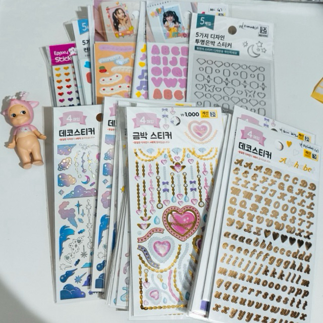 

sticker daiso korea toploader lucu photocard hiasan official asli