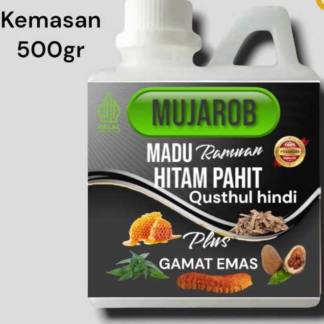 

Madu Hitam Pahit Qusthul Hindi Plus Gamat 500 Gr Herbal Daya Tahan Tubuh Imun boster