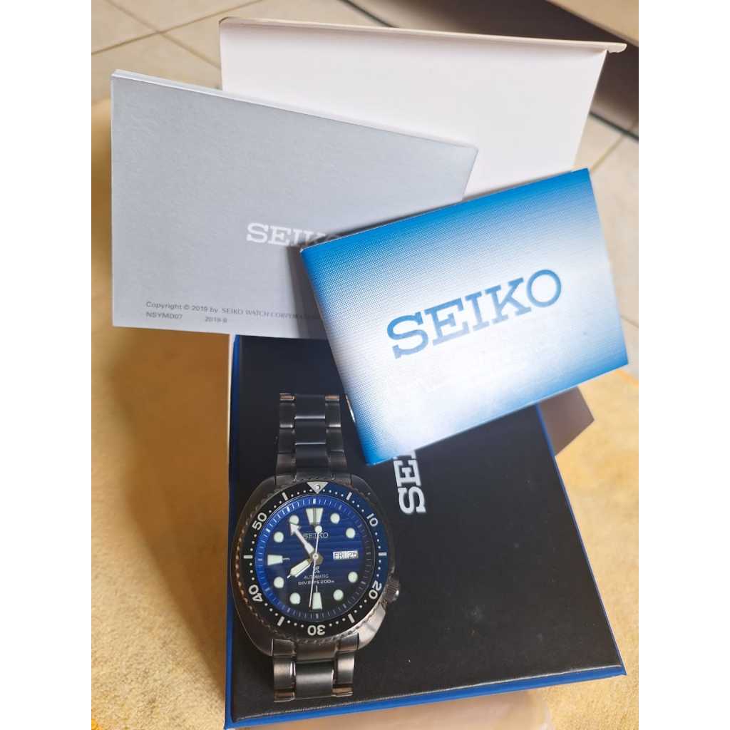Seiko Prospex Turtle Save The Ocean Auto Divers 200M Original 100%