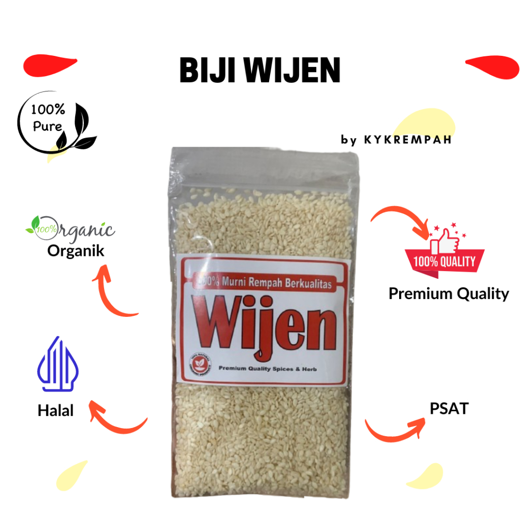 

Wijen Putih | Biji Wijen 50 gram
