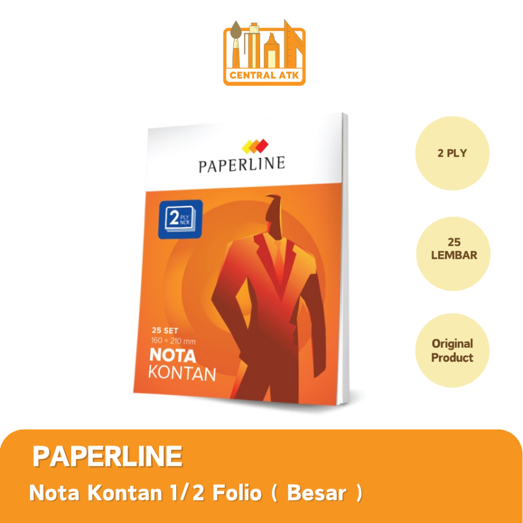 

NOTA KONTAN BESAR 2 PLY PAPERLINE 25 LEMBAR (1PCS)