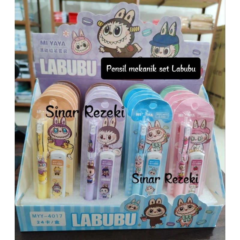 

1 set!! Pensil mekanik set labubu/pensil mekanik murah fancy/pensil labubu