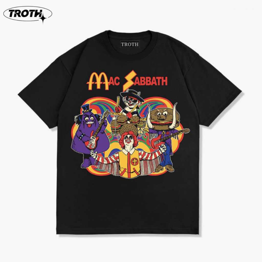 Troth tshirt kaos band black sabbath vintage mac sabbath