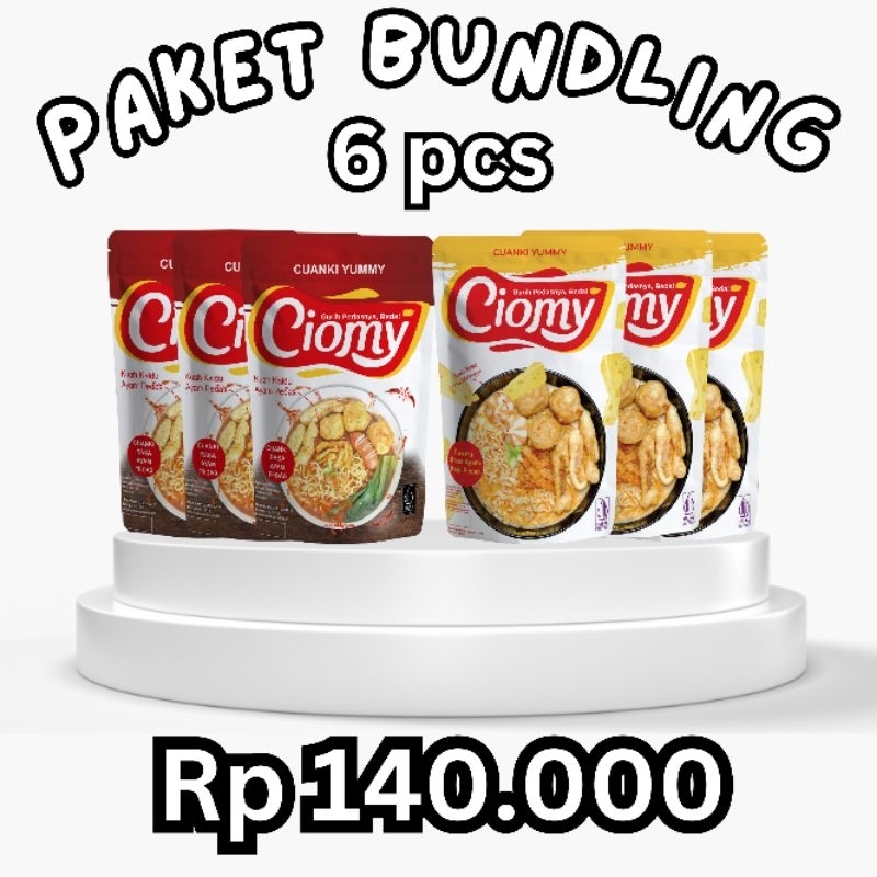 

PAKET HEMAT 6 pcs Ciomy Cuanki