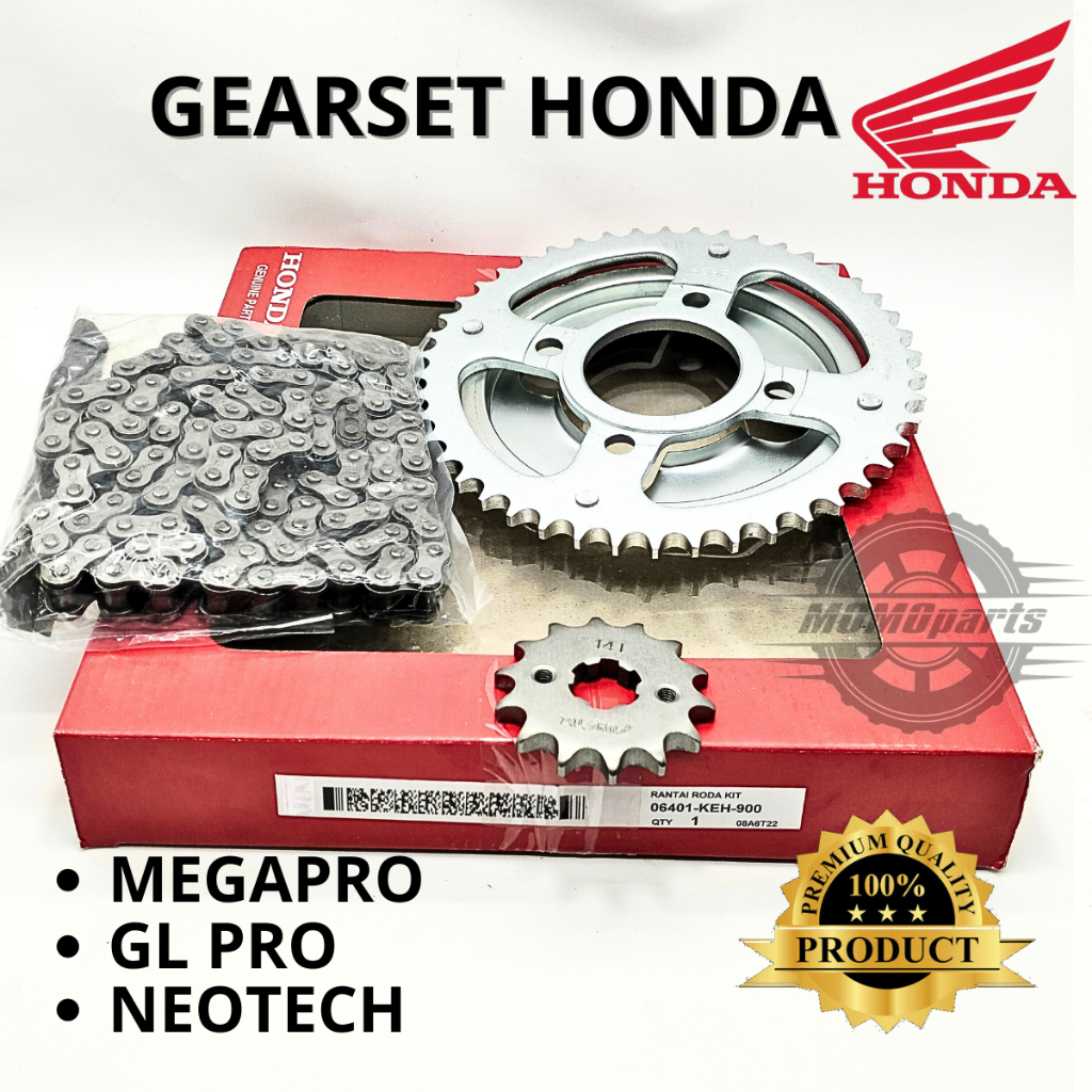 ORIGINAL GEARSET HONDA KEH MOTOR MEGA PRO LAMA MEGA PRO PRIMUS GL MAX GL PRO NEOTECH GIR SET ORISINI