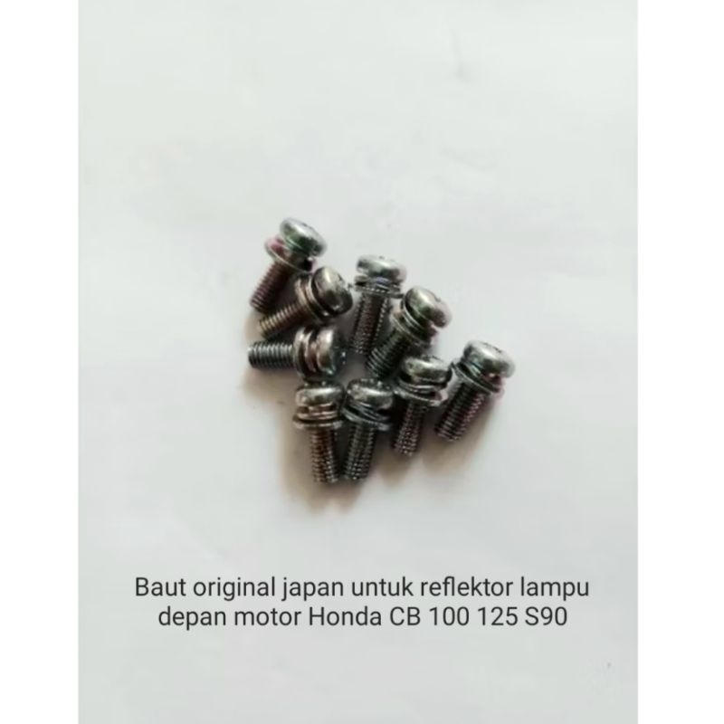 BAUT ORIGINAL JAPAN UNTUK REFLEKTOR LAMPU DEPAN MOTOR HONDA CB 100 125 S90