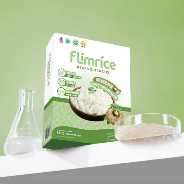 

Flimrice Nasi Shirataki (Nasi Diet) - 1 box isi 7 sachet 280 gr