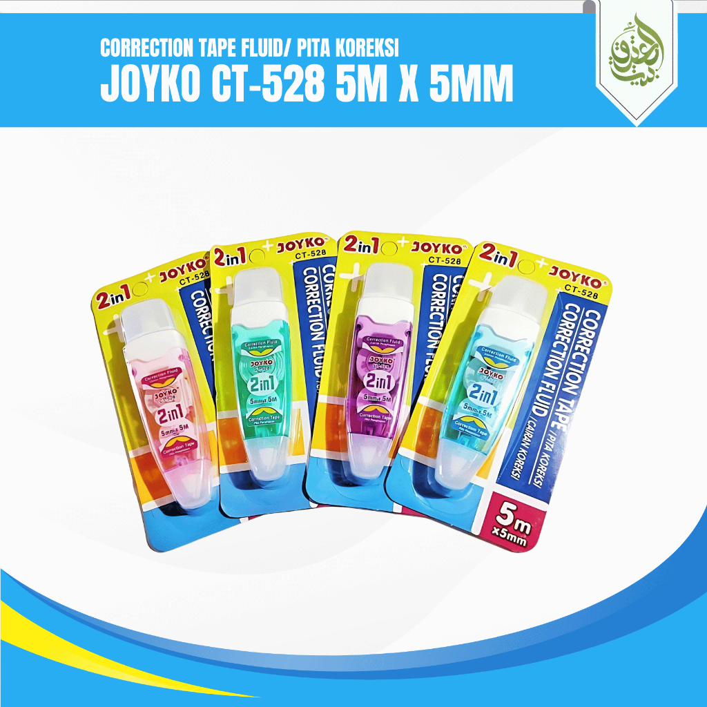 

Correction Tape Fluid Joyko CT-528 | Tipe-X Pita Koreksi [PCS