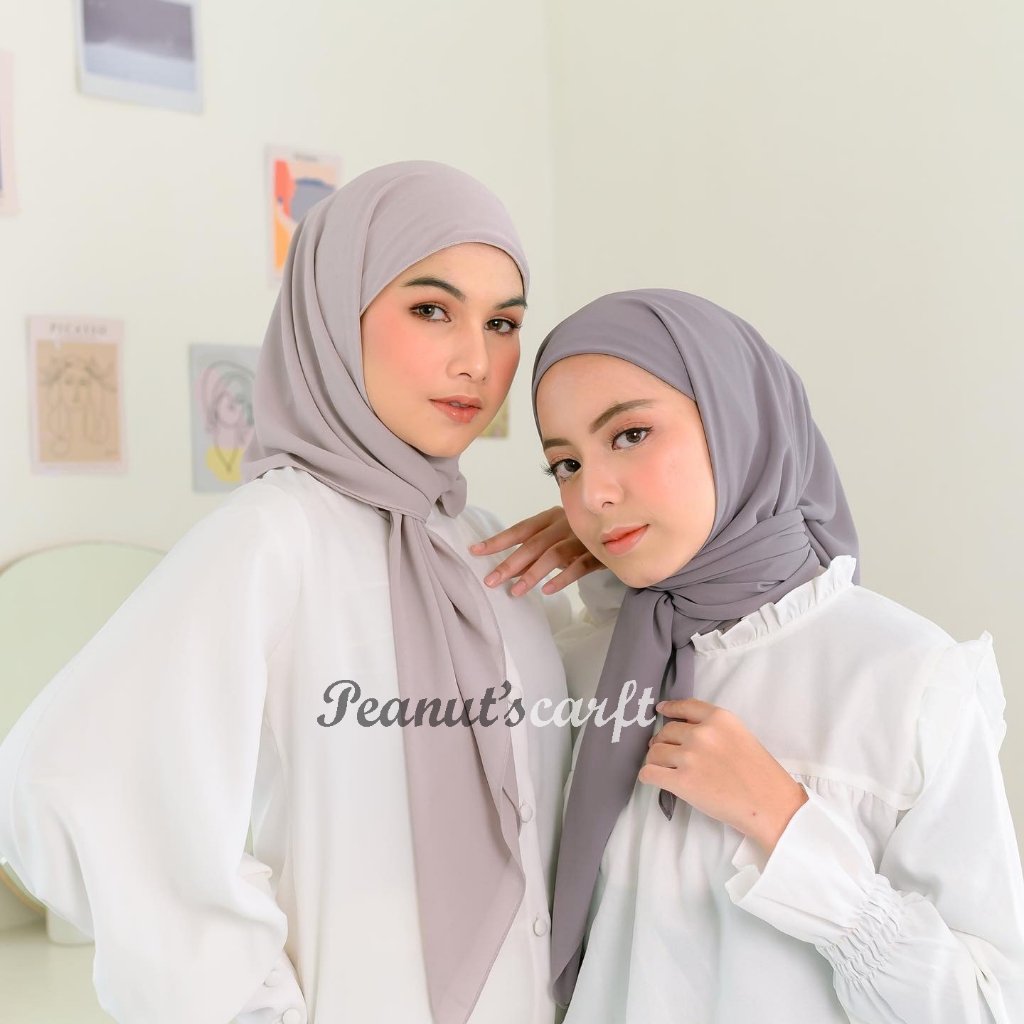 Jilbab Segiempat Inner 2 Layer Pollycotton Premium |Hijab Segitiga Instan|Kerudung Bellasquare Inner