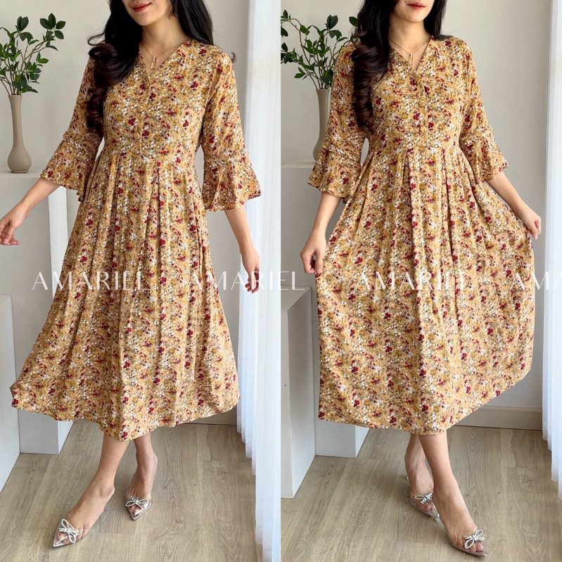 Amariel Kova Dress Daster Nyaman Bumil Busui Friendly