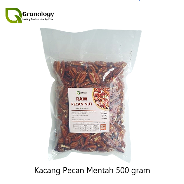 

(RAW) Kacang Pecan Mentah / Raw Pecan Nut - 500 gram