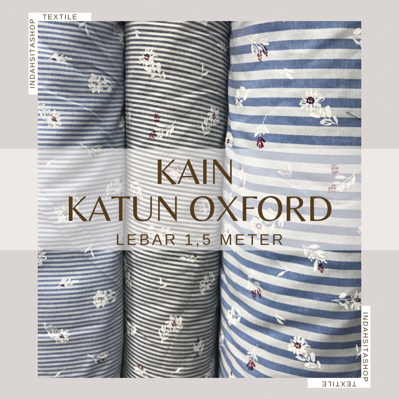 KAIN KATUN OXFORD 2 MOTIF (harga per 0.5 meter)
