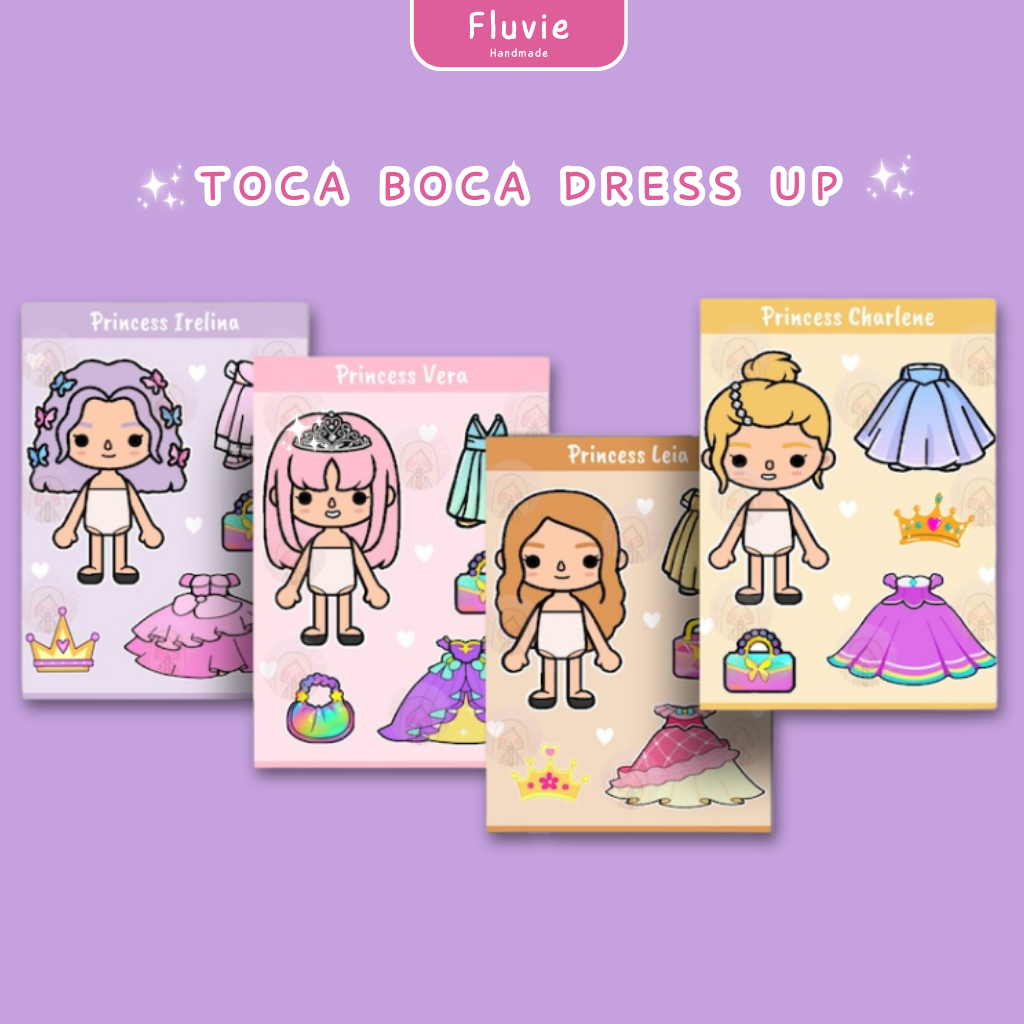 Paper Doll Toca Boca Dress Up Quite Book | Boneka Kertas Buku | Baju bajuan | BP BP an | Mainan Anak