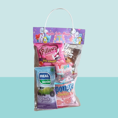 

Paket Snack Small Label Nama Acara Ulang Tahun Free Hangtag Ucapan