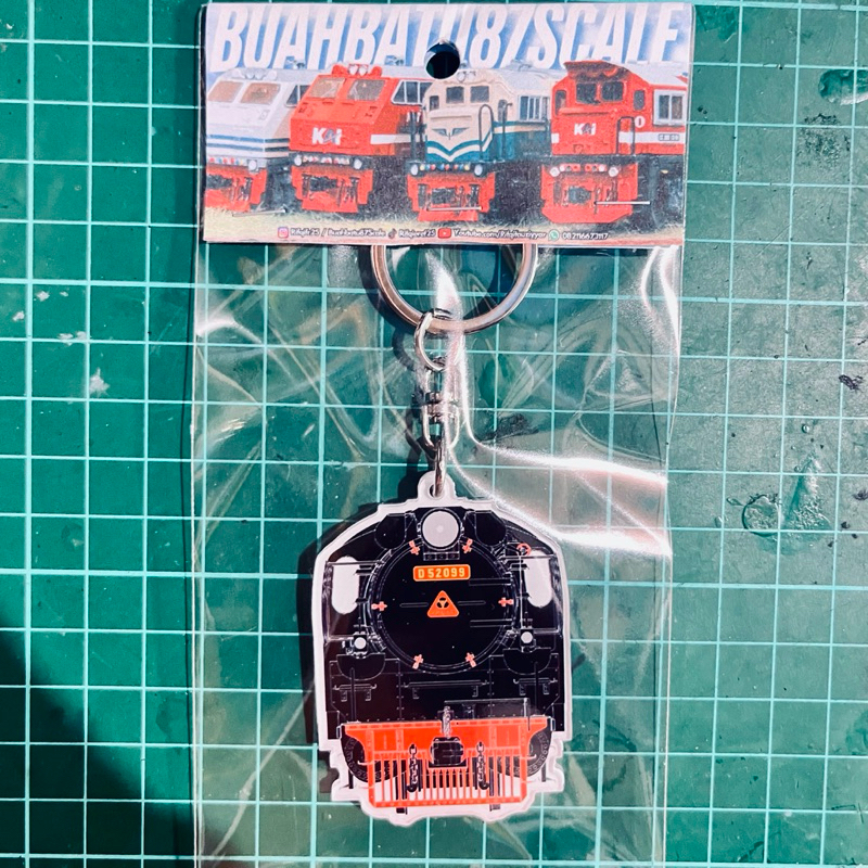 Gantungan Kunci Arkrilik Lokomotif UAP D52