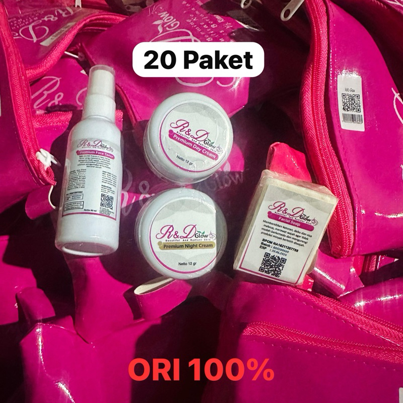 R&DGLOW Skincare Grosir 20 paket