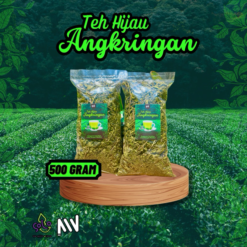 

Teh Hijau Angkringan Kemasan 500 Gram / Teh Hijau Kering Racikan Khas Solo / Teh Ijo Murni Green Tea