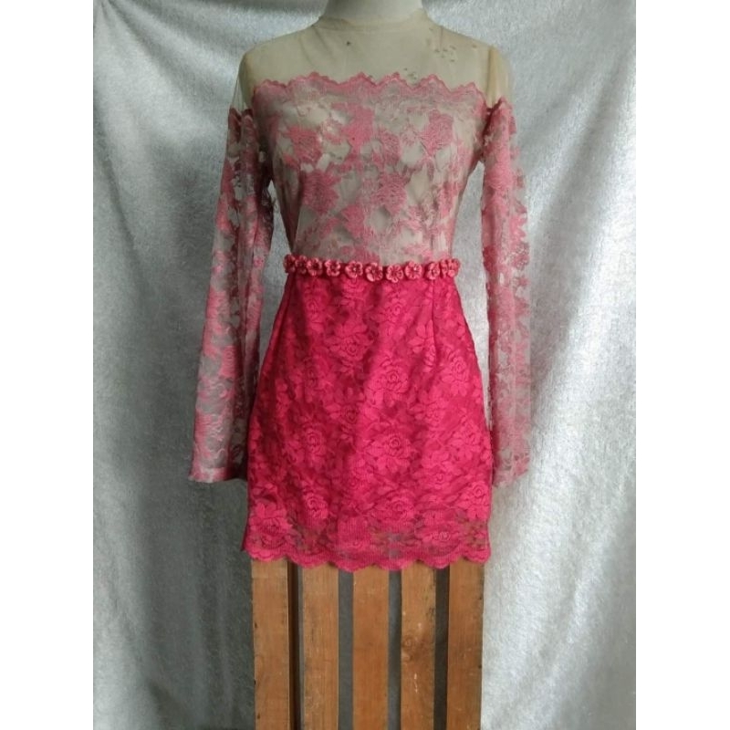 Kebaya modern/ kebaya preloved/ kebaya biru/ kebaya kondangan