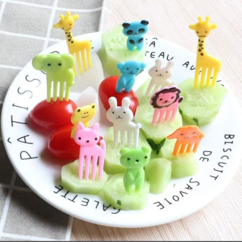 TUSUK BENTO MINI KARAKTER /GARPU ANAK LUCU BENTO BOX