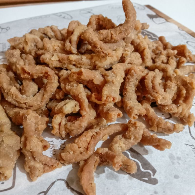 

Keripik Usus Ayam Krispi 100gr / Usus krispi / Kripik Usus Crispy