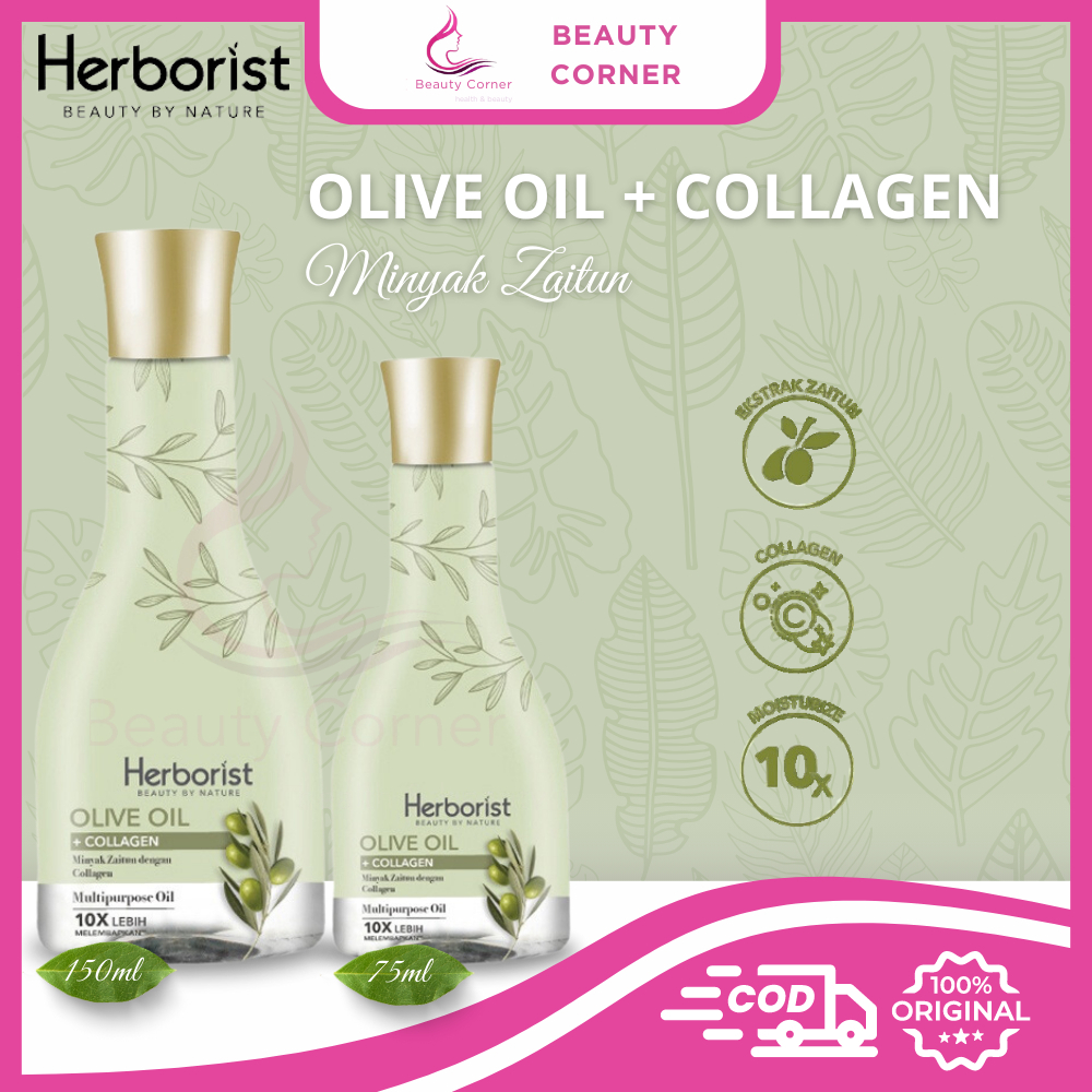 Herborist Olive Oil + Collagen Minyak Zaitun (75ml/150ml)