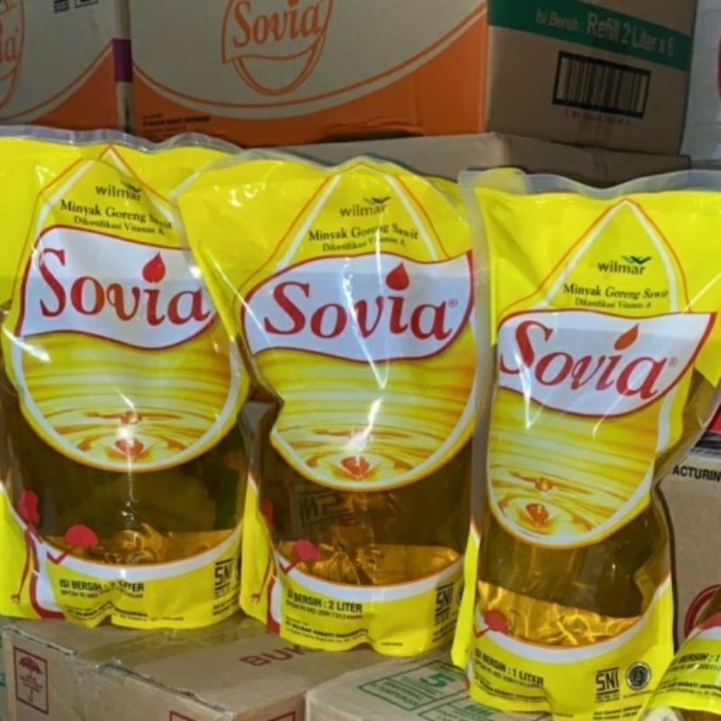 

minyak goreng Sovia kemasan pouch 2 liter