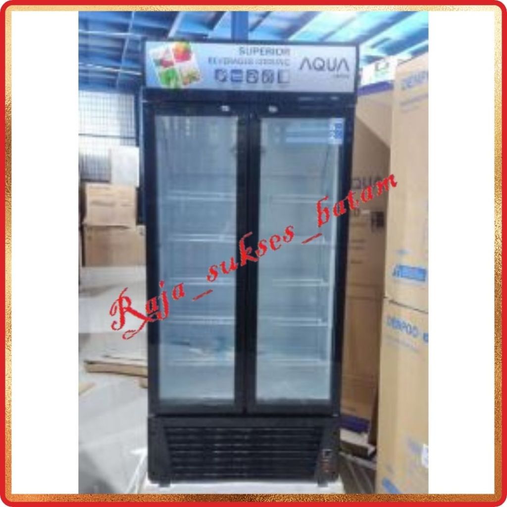 SHOWCASE 2 PINTU AQUA JAPAN AQB 600 /AQB 610 BATAM