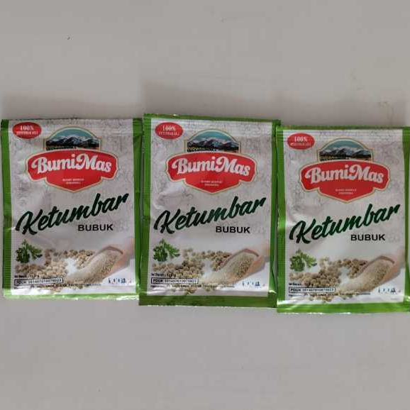 

Ketumbar Bubuk Merk BUMIMAS Netto 12.5gr Bumbu Rempah Indonesia