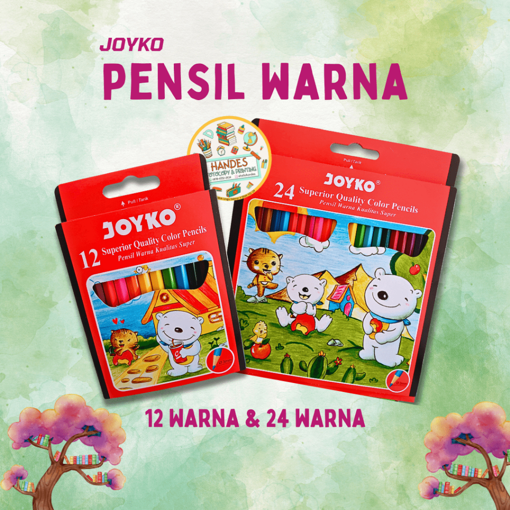 

Joyko Pensil Warna I Color Pencil 12 / 24 Warna
