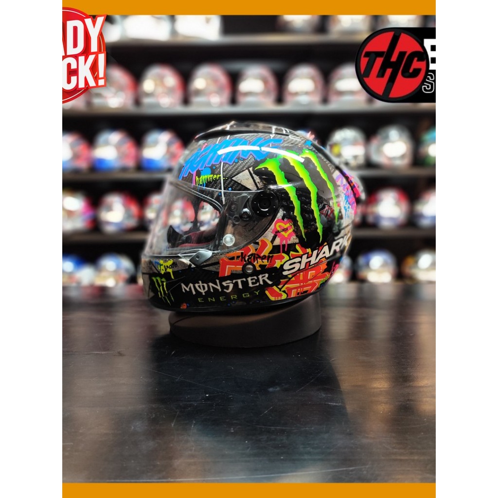 SHARK RACE R PRO LORENZO GRAFITTI SIZE M 2ND FULL FACE HELMET