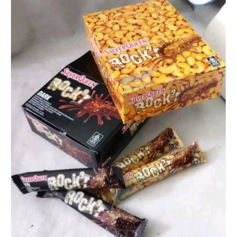 

1 Box (24pcs)silver queen Rocky Dark coklat & coklat kacang